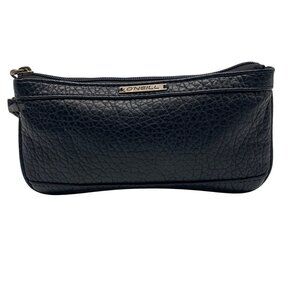 O'neill Black Faux Leather Convertible Wristlet